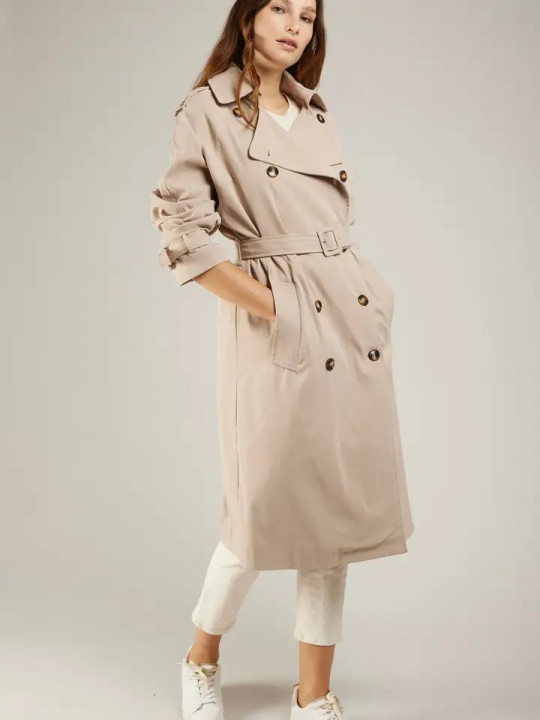 Gabardina beige