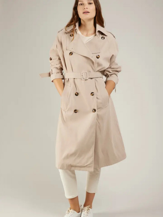 Gabardina beige