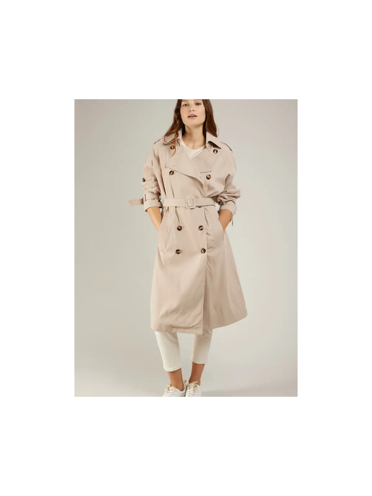 Gabardina beige