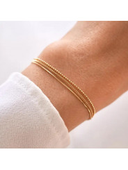 Pulsera con tres cadenas