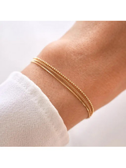 Pulsera con tres cadenas