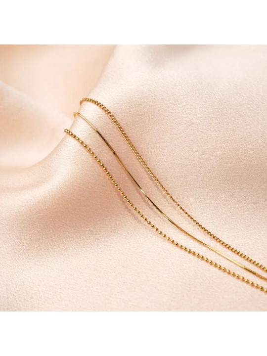 Pulsera con tres cadenas