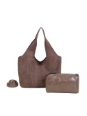 Bolso shopper marron oscuro