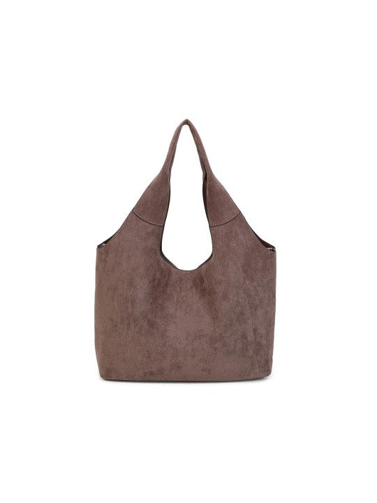 Bolso shopper marron oscuro