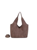 Bolso shopper marron oscuro