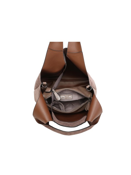 Bolso shopper marron oscuro