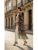 Kimono largo con flecos
