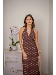 Vestido midi de lunares
