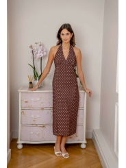 Vestido midi de lunares