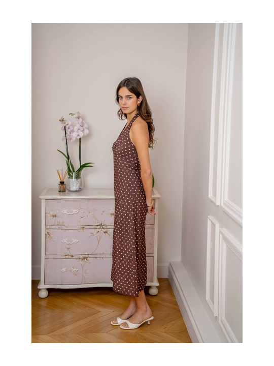 Vestido midi de lunares