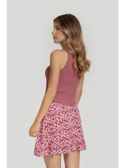 falda corta estampada