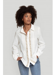 Camisa blanca tribal frontal