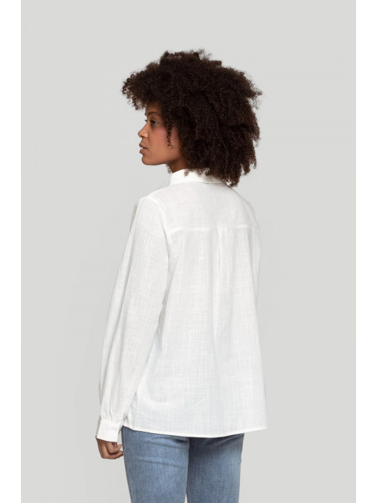 Camisa blanca tribal frontal