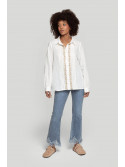 Camisa blanca tribal frontal